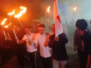 Dihadiri Plt Bupati Pemalang dan Rizal Bawazier, Estafet Obor Comal 2026 Capai Puncak Kemeriahan